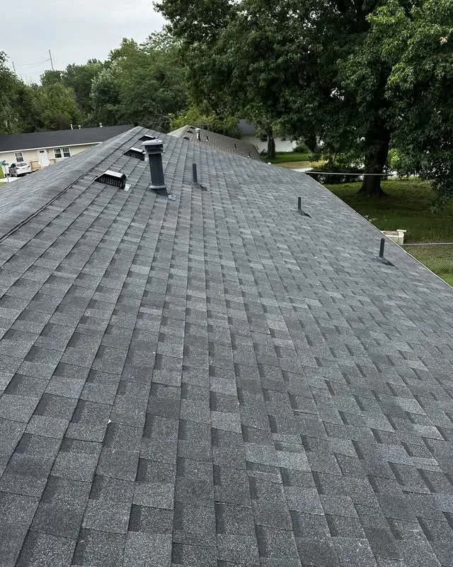 Roof inspection of ridge vents on a Brooklyn home