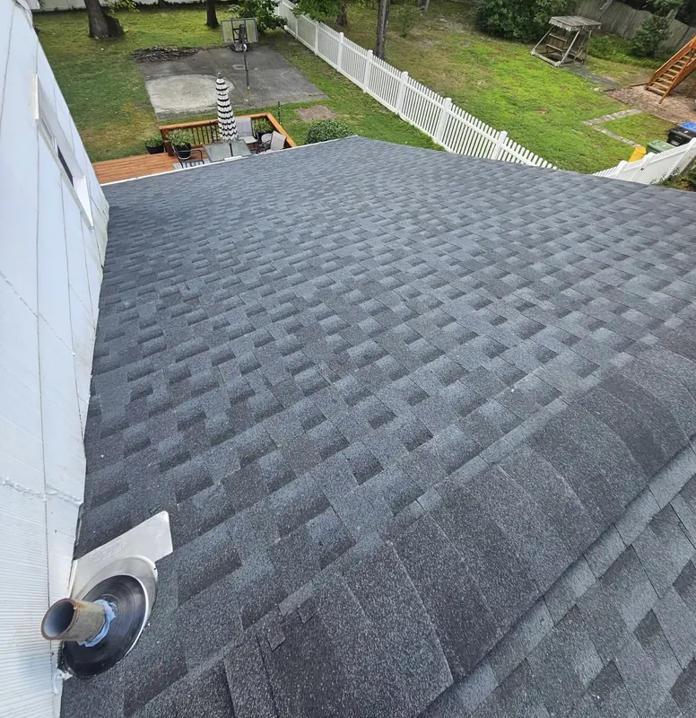 New roof with correctly seated ventilation